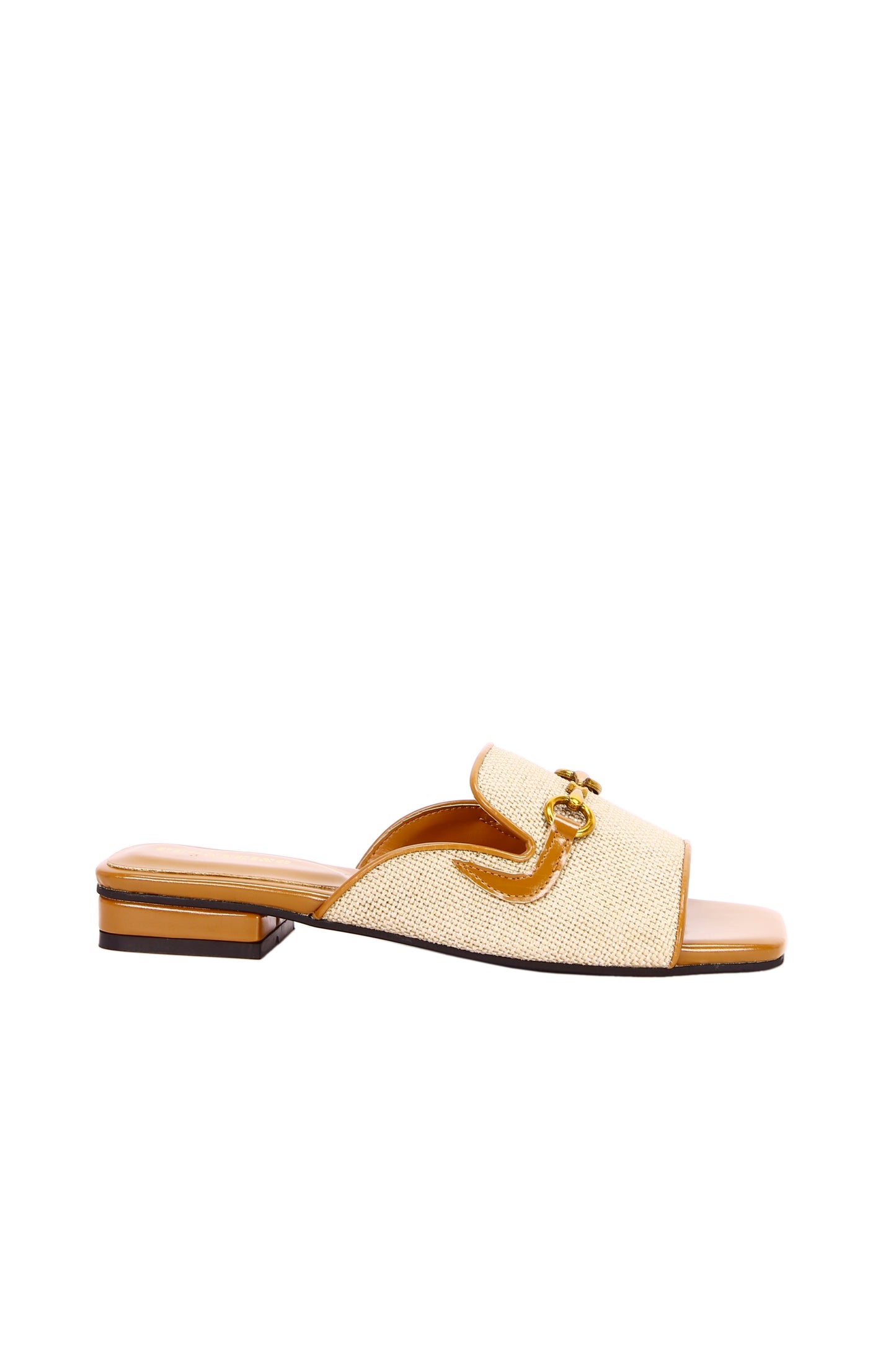 Linen fabric women's slippers 6353-1