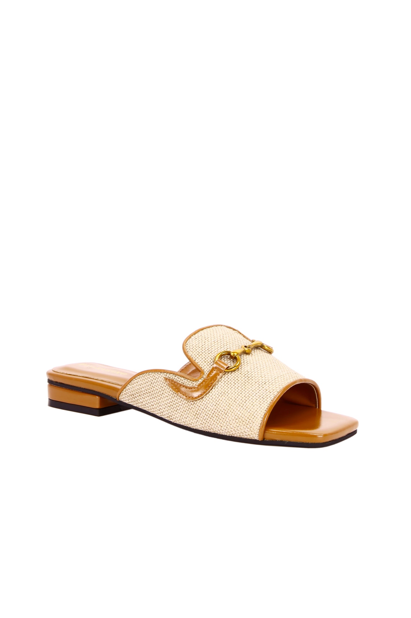 Linen fabric women's slippers 6353-1