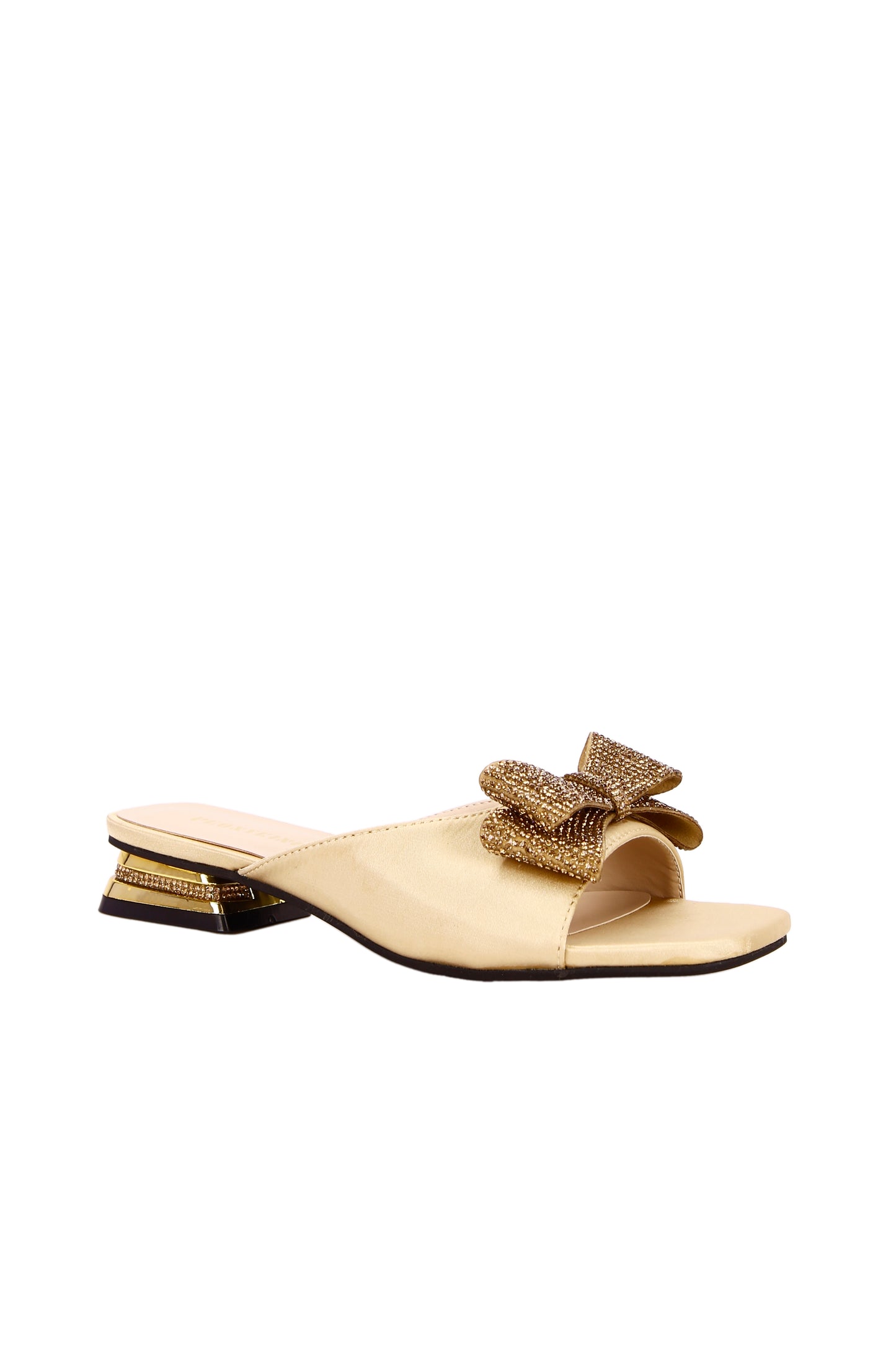 Silk fabric women's shoes, diamond-embedded bow fashionable women's sandals 6239-1