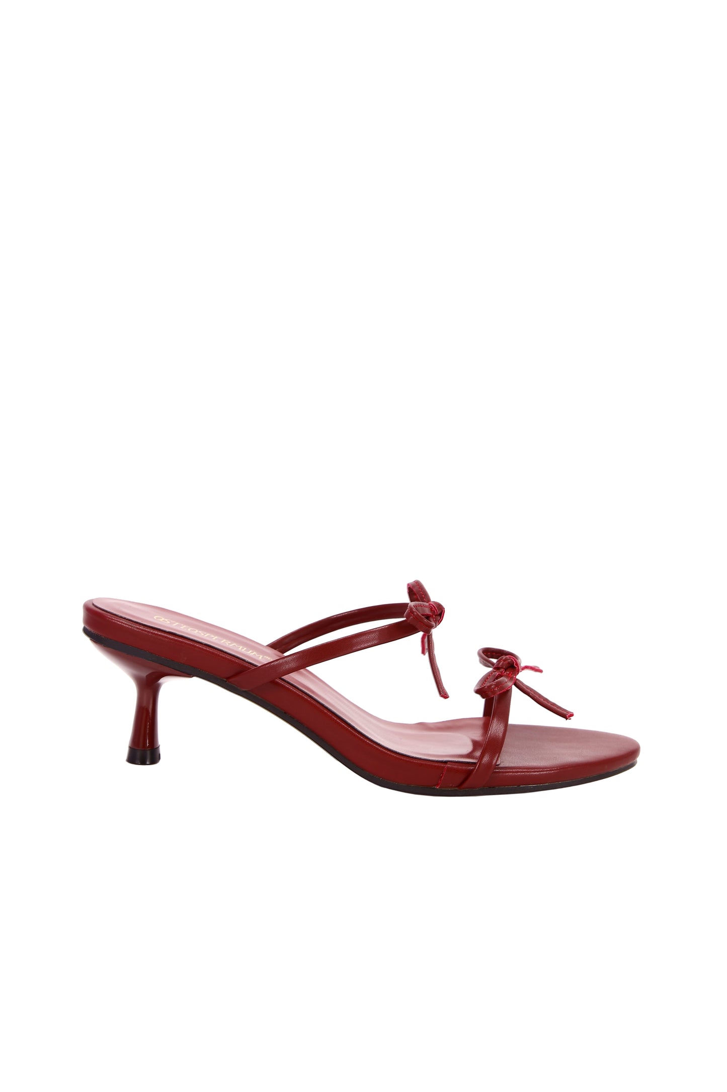 Women's High Heel Fashion Party & Vacation Style Burgundy Angora Red Bow Cocktail High Heels 1161-1