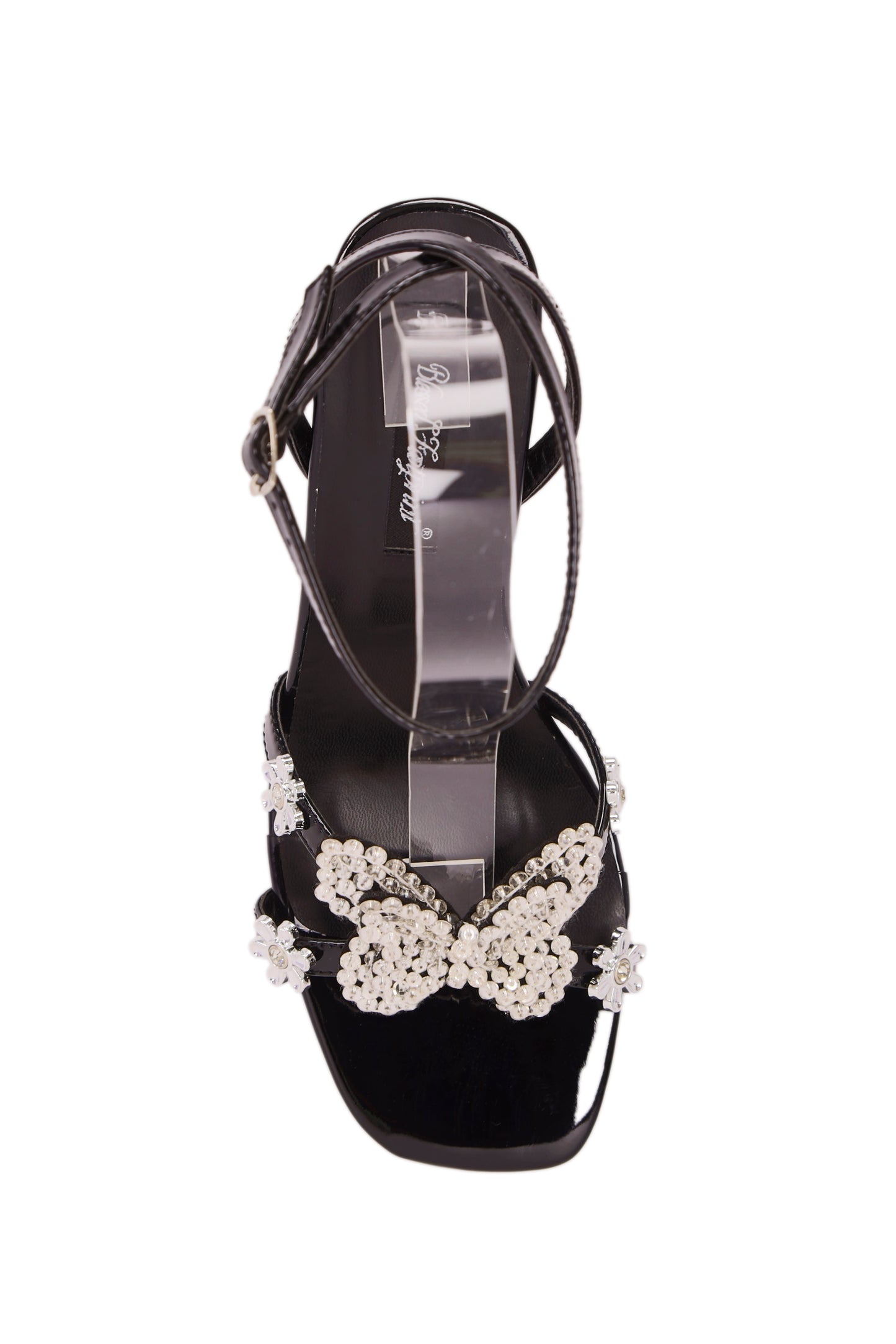 Butterfly Diamond Fashion High Heel Women's Sandals (with back ankle strap ) B168-2