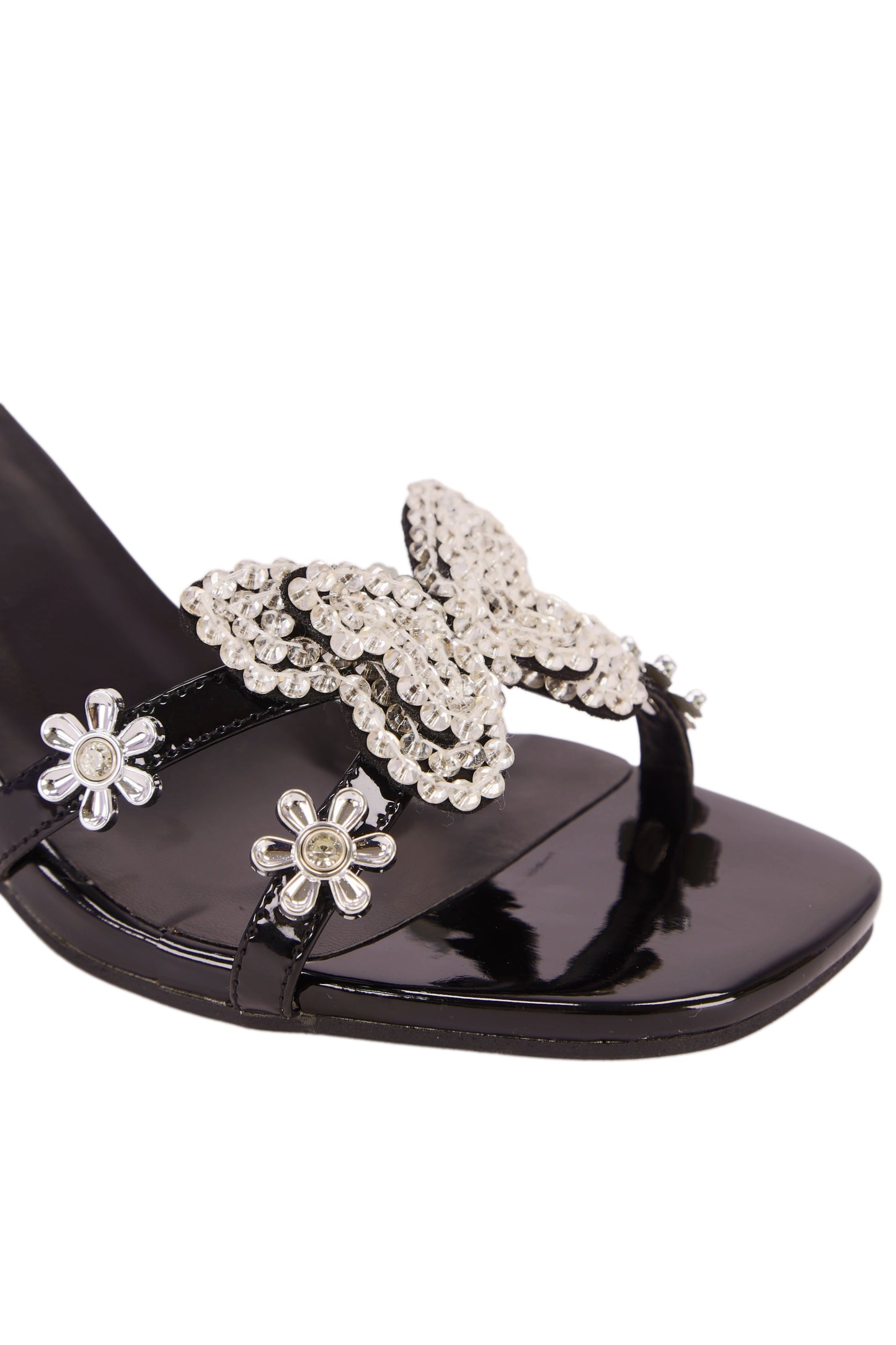 Butterfly Diamond Fashion High Heel Women's Sandals (with back ankle strap ) B168-2
