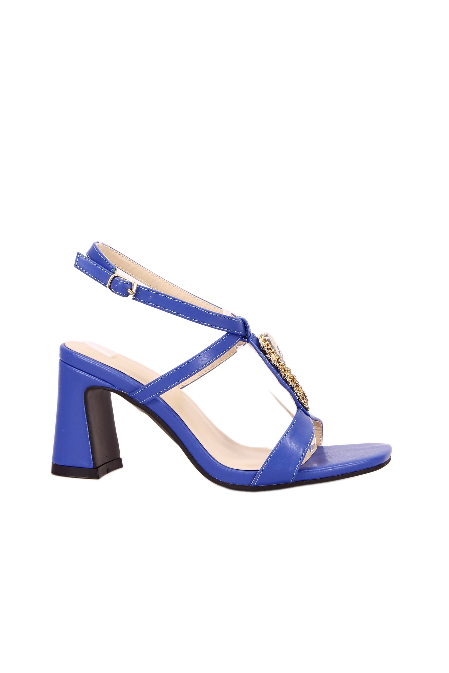 Fashion high heel sandals with heel strap B168-7