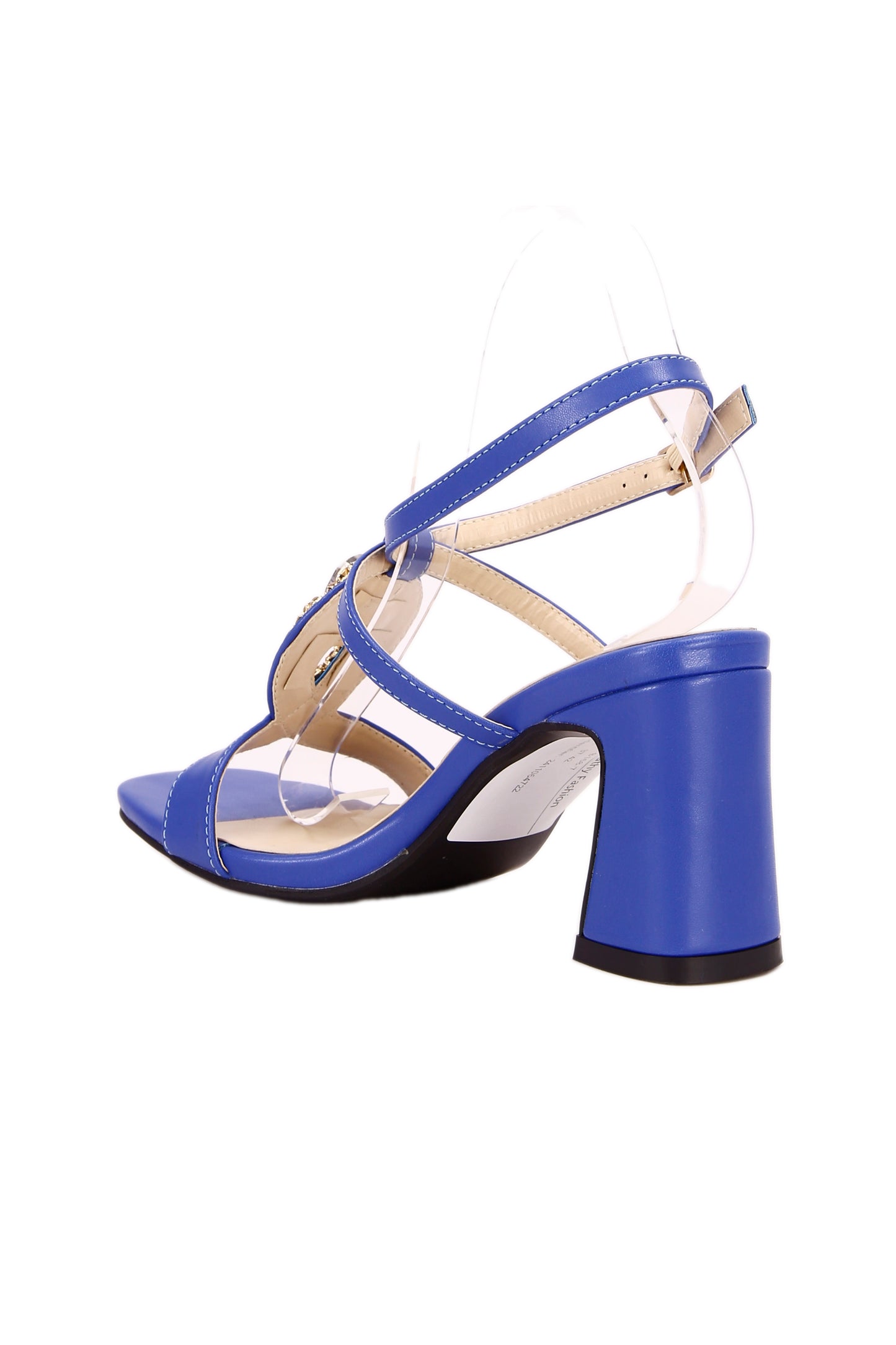 Fashion high heel sandals with heel strap B168-7