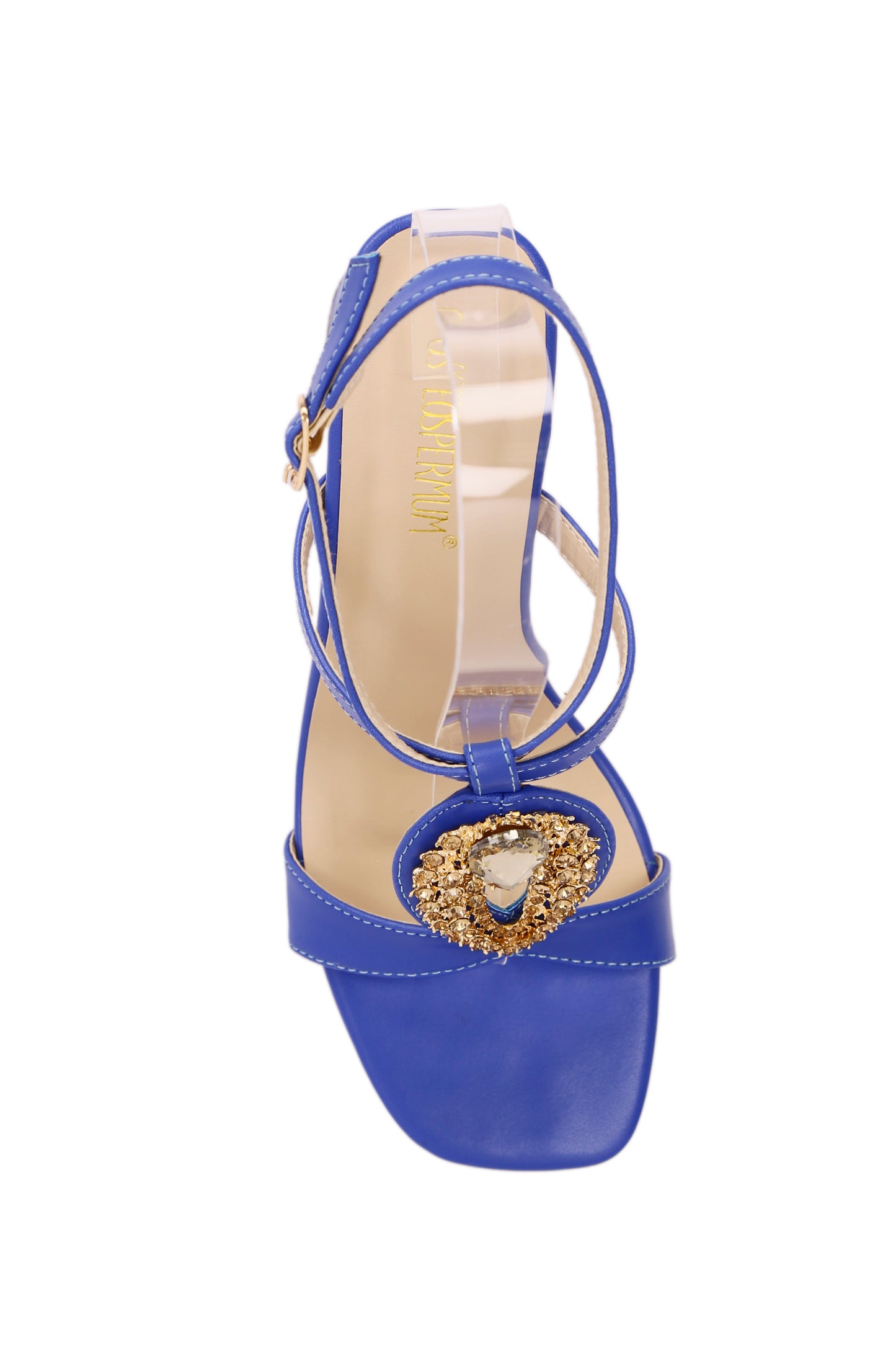 Fashion high heel sandals with heel strap B168-7
