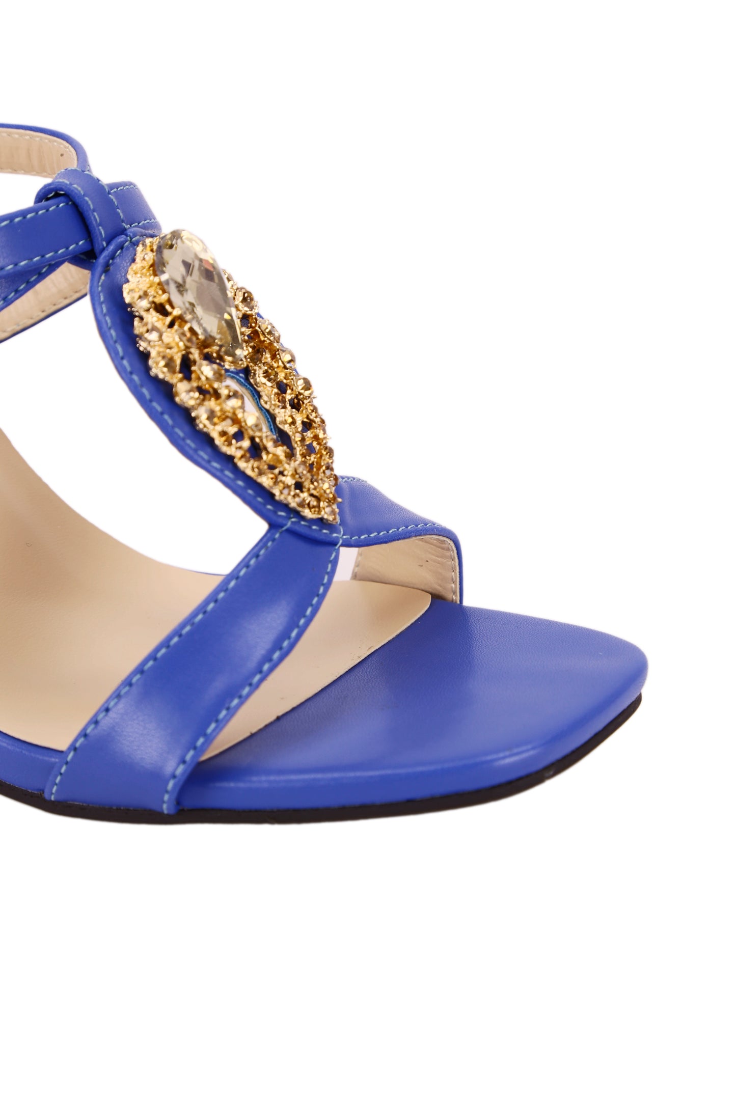 Fashion high heel sandals with heel strap B168-7