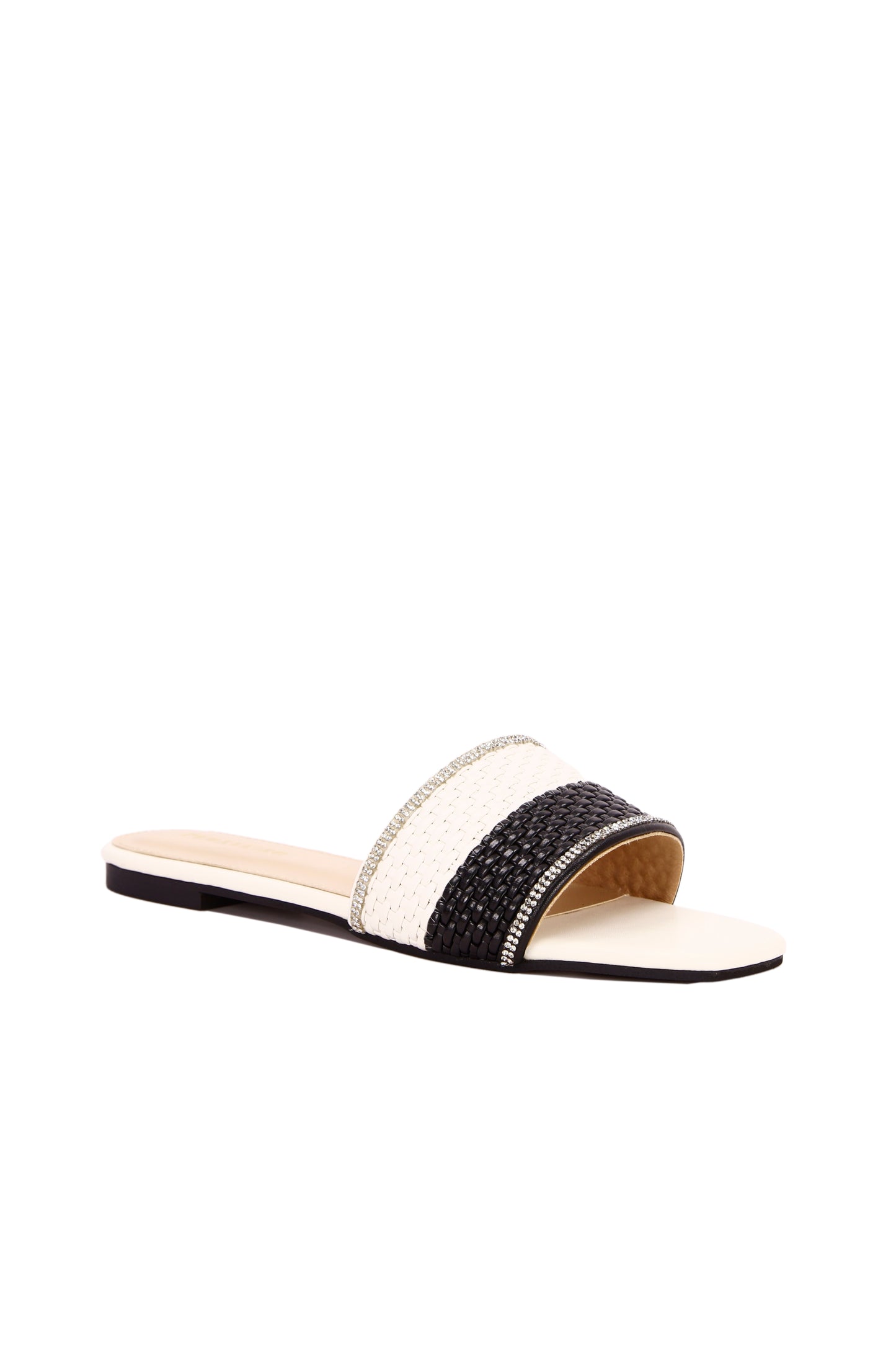 Korean Style Casual Flat Sandals For Women, Outdoor Wear, Open Toe, New Spring/Summer Roman Beach Sandals, Fashionable French Flat Sandals Suitable To Pair With Dresses For Beach Or Apartment, Flat Sandals, Mule Slip On 2208-3