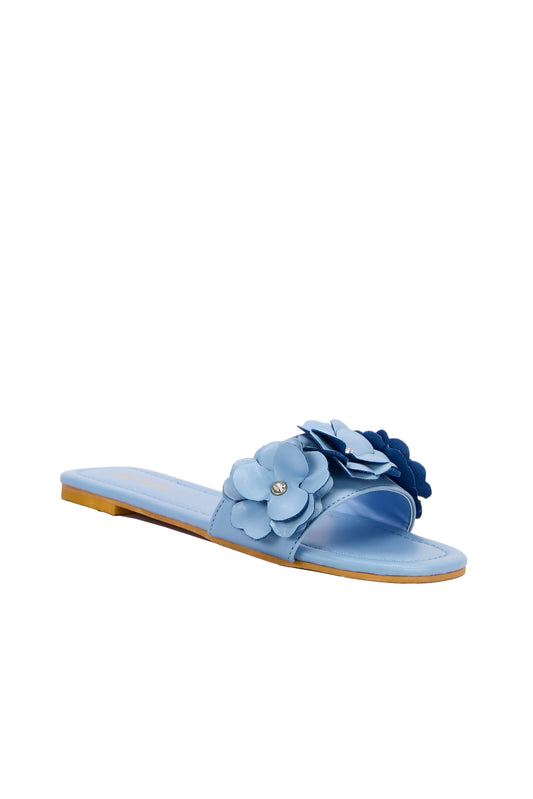Women's summer fashion slippers, fine flowers suitable for young girls' daily 6066-2