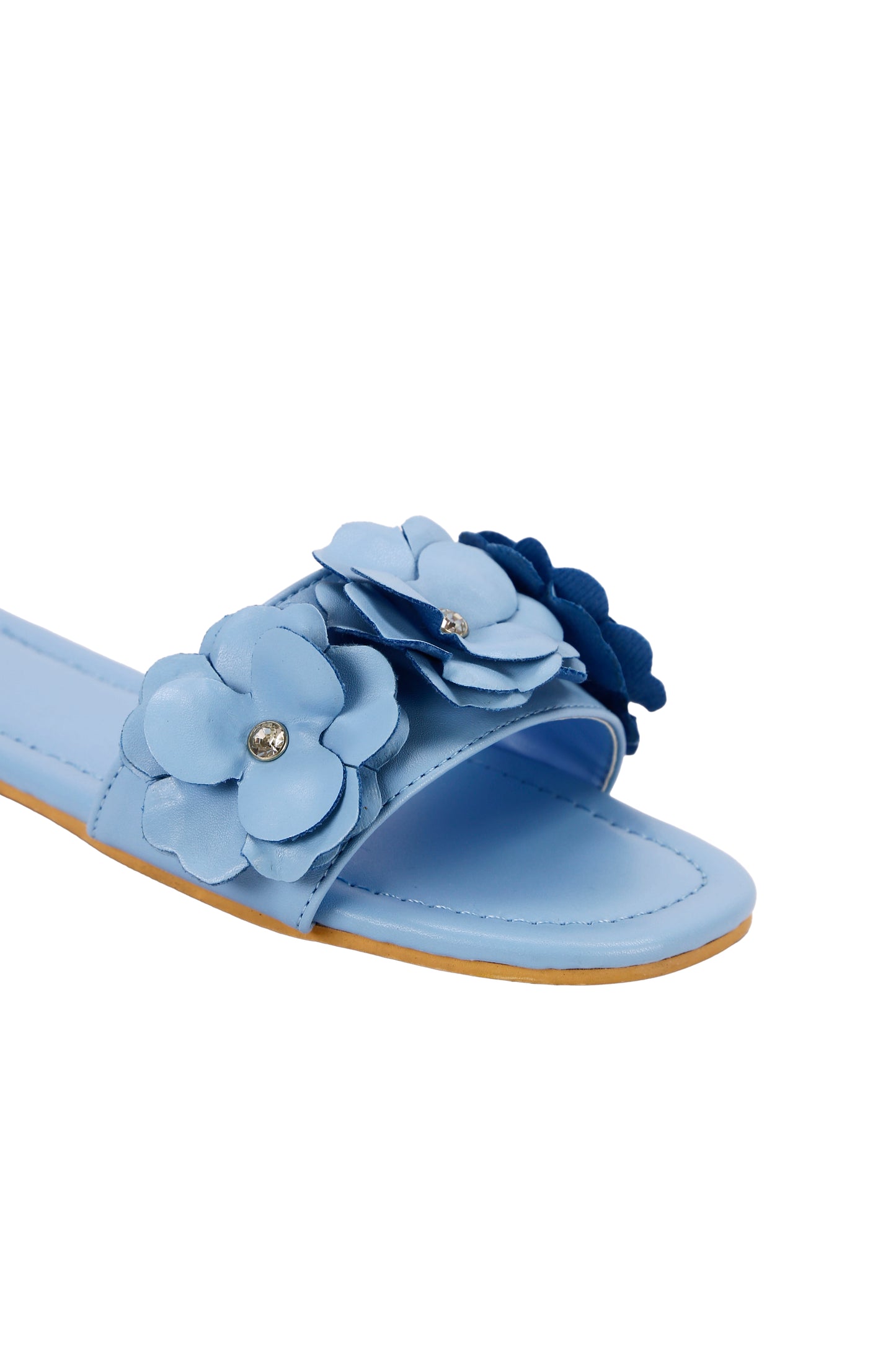 Women's summer fashion slippers, fine flowers suitable for young girls' daily 6066-2