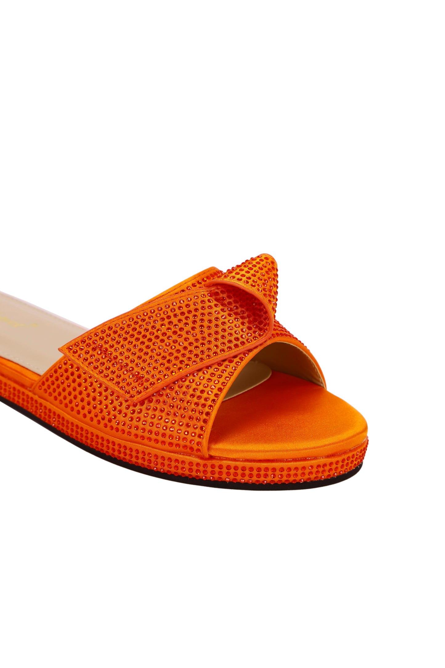 Fashionable Women's orange Bow Knot Decorated Suede-Like Anti-Slip Flat Heel Sandals, Beach Casual Slippers 6658-9