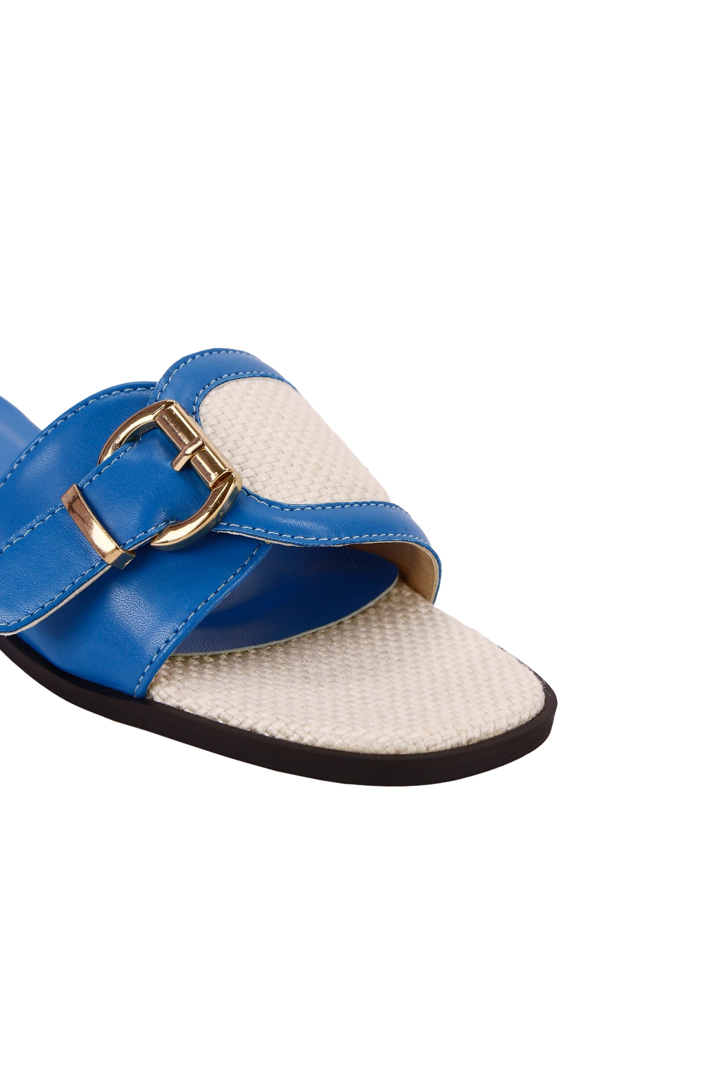 Women Square Toe Chain Decor Flat Sandals, Minimalist Beach Slippers, Summer 909-5