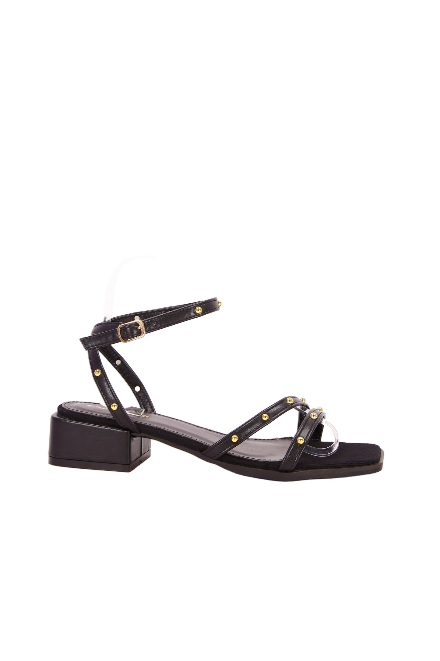 Women's simple diamond ankle strap mid-heel open-toe sandals, elegant and suitable for daily life, work and leisure
6231-1