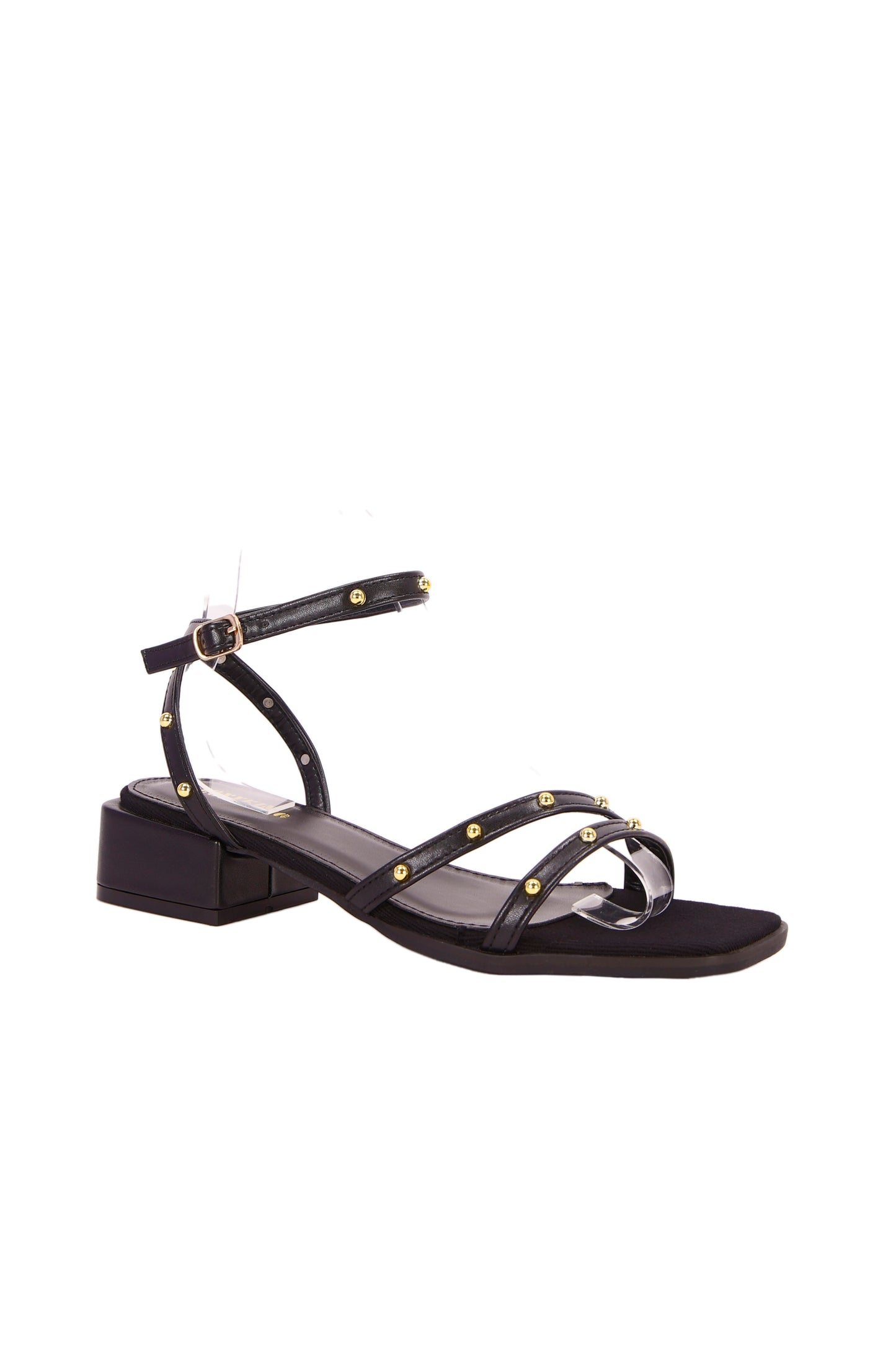 Women's simple diamond ankle strap mid-heel open-toe sandals, elegant and suitable for daily life, work and leisure
6231-1