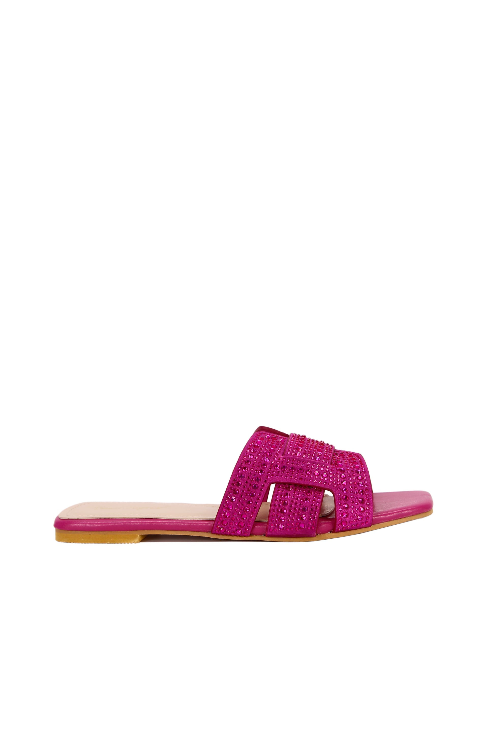 Women's Rhinestone Decoration Casual Flat Sandals, Ideal For Daily Wear  2266-1