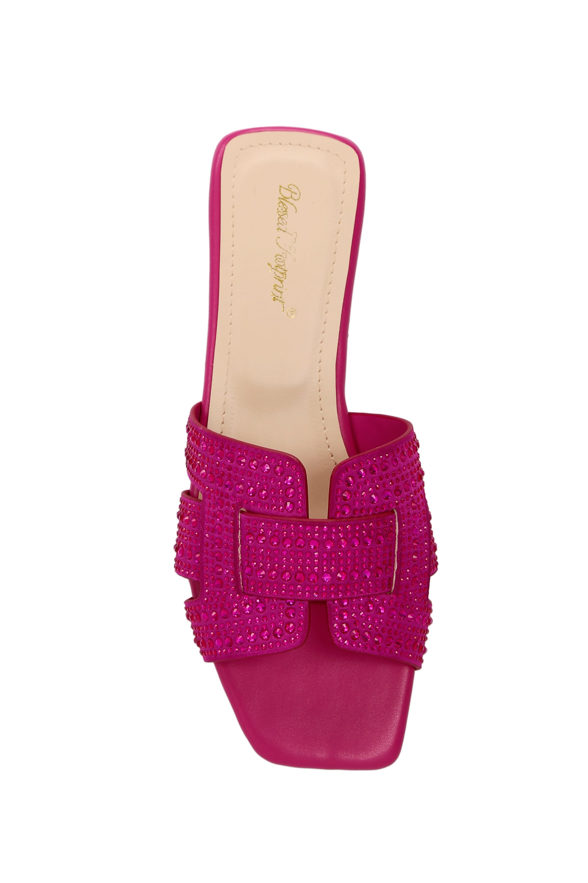 Women's Rhinestone Decoration Casual Flat Sandals, Ideal For Daily Wear  2266-1