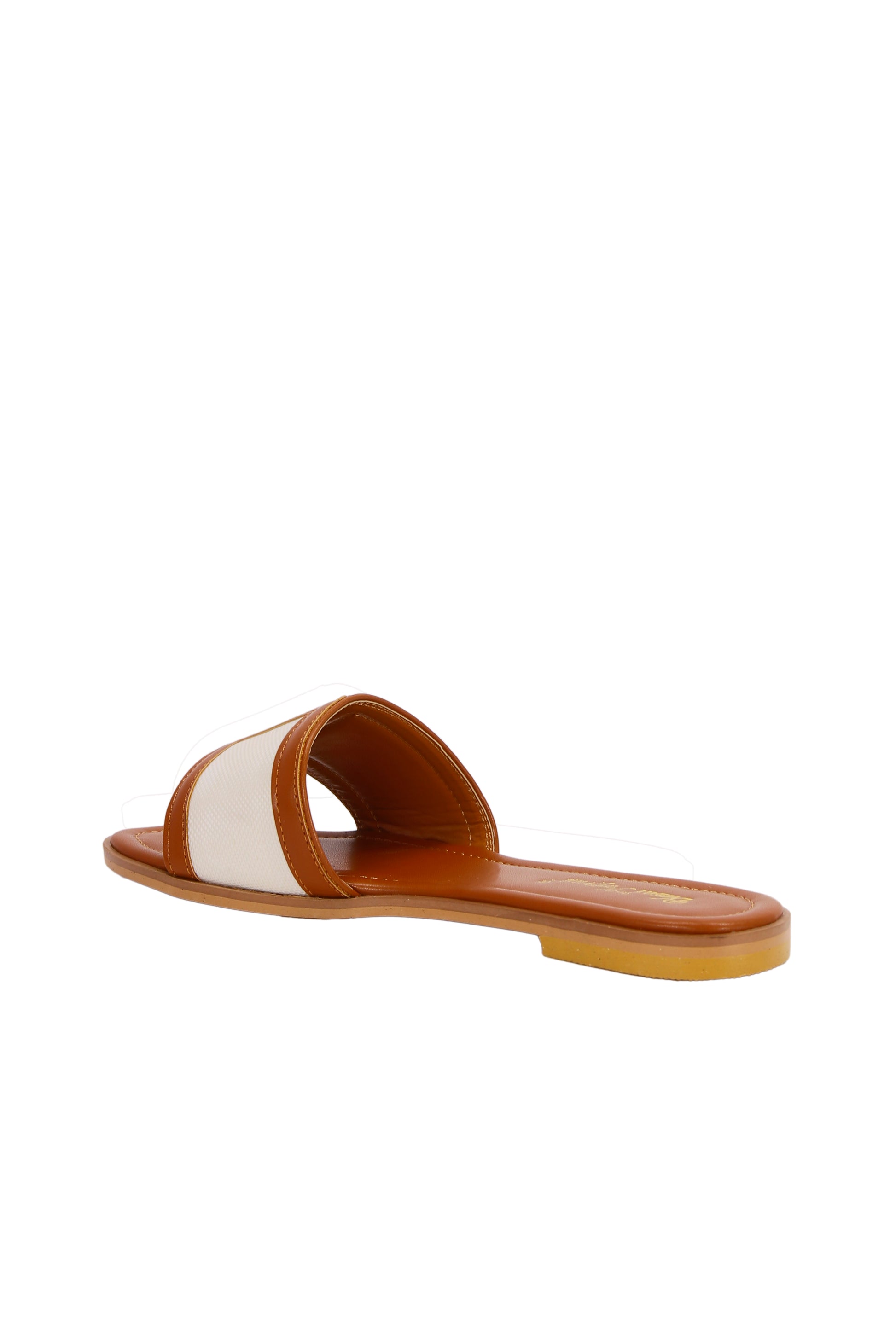 Wide Fit Women's Casual Flat Slippers, Round Toe Non-Slip Slides, Indoor Outdoor Beach Sandals  868-18